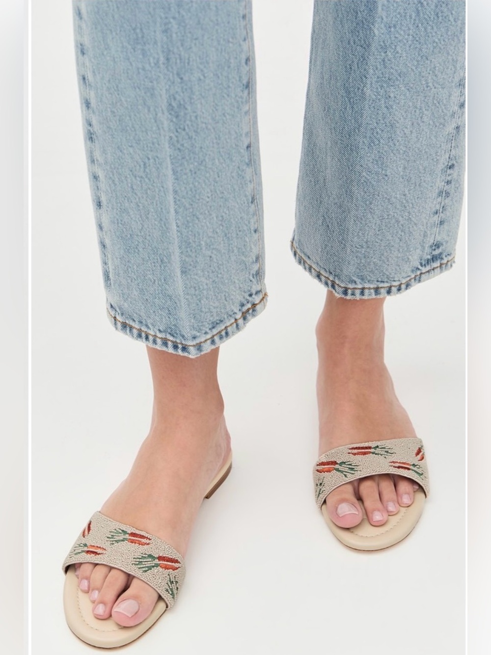 STAUD Gracie flat sandals